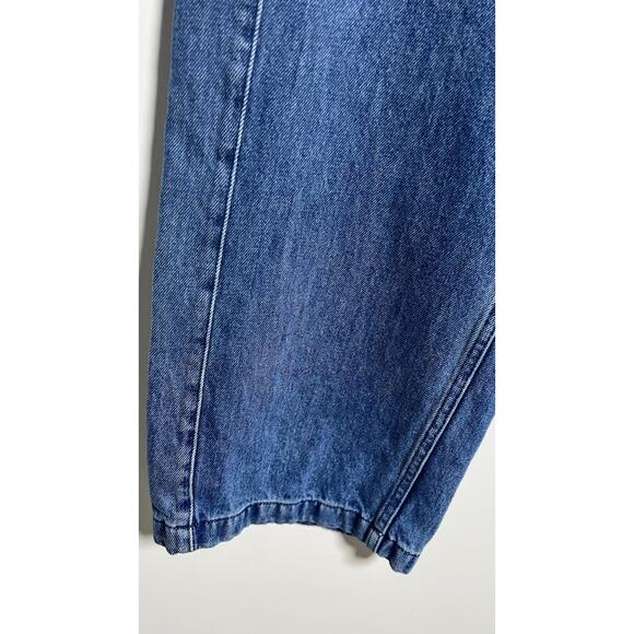 Anthropologie Pilcro Pull On High Rise Wide Leg Track Jeans Drawstring Size 27 - Picture 7 of 11